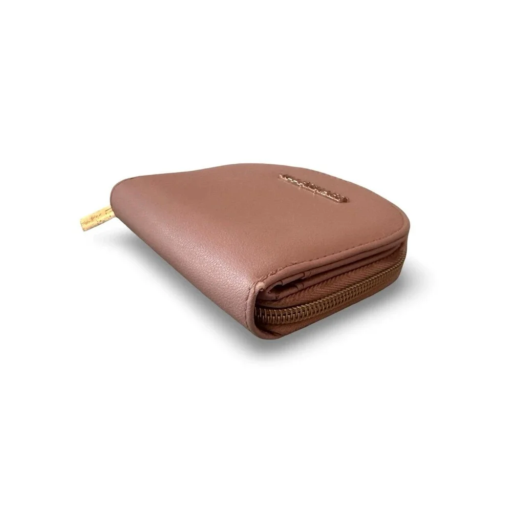 JILL STUART Blush Pink Genuine Leather Half-Moon Wallet Mini Coin Purse – Good C